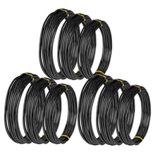 Load image into Gallery viewer, 9 Rolls Bonsai Wires Anodized Aluminum Bonsai Training Wire with 3 Sizes (1.0 Mm,1.5 Mm,2.0 Mm),Total 147 Feet (Black)
